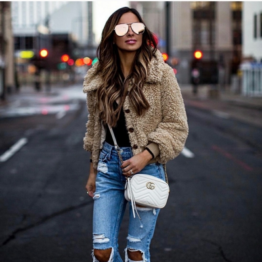 Tularosa Bradlee Faux Shearling Bomber Jacket - Picture 4 of 7